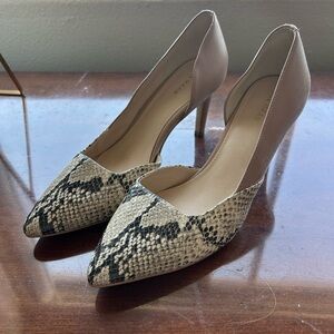 WORN ONCE: Cole Haan Snakeskin Heels